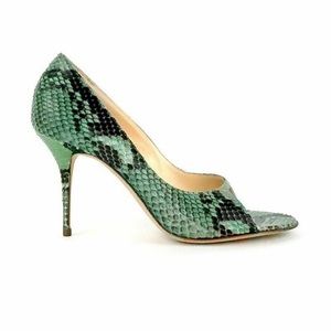 Cole Haan Green Snakeskin 8.5 Heel